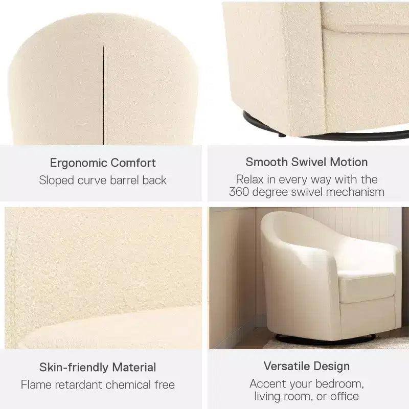 Fauteuil incurvé pivotant doux DHP