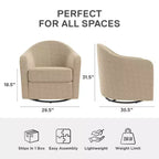 Fauteuil incurvé pivotant doux DHP