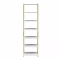 Gwyneth Closet - Shelves, White Faux Marble and Golden Bronze