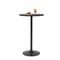 BestMassage Bar Table 40 Inch Modern Kitchen Table Dining Table with Metal Base, Black