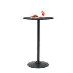 BestMassage Bar Table 40 Inch Modern Kitchen Table Dining Table with Metal Base, Black