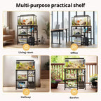 Meuble d'aquarium GOTGELIF 20-29 gallons, support métallique robuste pour aquarium avec étagère de rangement