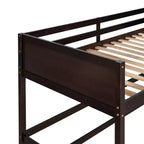 Lit mezzanine Whisen 79,5''L 41,8''W en bois massif, design moderne, taille jumeau, avec échelle, sain et confortable