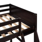 Lit mezzanine Whisen 79,5''L 41,8''W en bois massif, design moderne, taille jumeau, avec échelle, sain et confortable
