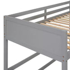 Lit mezzanine Whisen 79,5''L 41,8''W en bois massif, design moderne, taille jumeau, avec échelle, sain et confortable