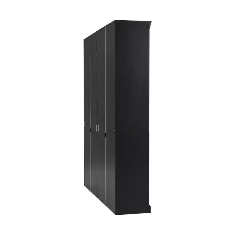 Bibliothèque en bois de 211,8 cm avec bande LED, étagères réglables à 5 niveaux et organisateur de rangement pour salon et bureau à domicile - ModernLuxe