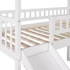 Whisen 94.20''L 93.30''W Lit Mezzanine en Bois Taille Jumeau avec Deux Tiroirs et Toboggan