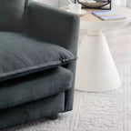 Optimisez Votre Confort : Canapé Modulable en U à Assise Profonde - 6 Places, 3 Ottomans, 5 Coussins pour une Détente Ultime