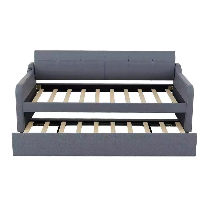 Lit de repos Whisen Upholstery avec lit gigogne relevable et port de charge USB
