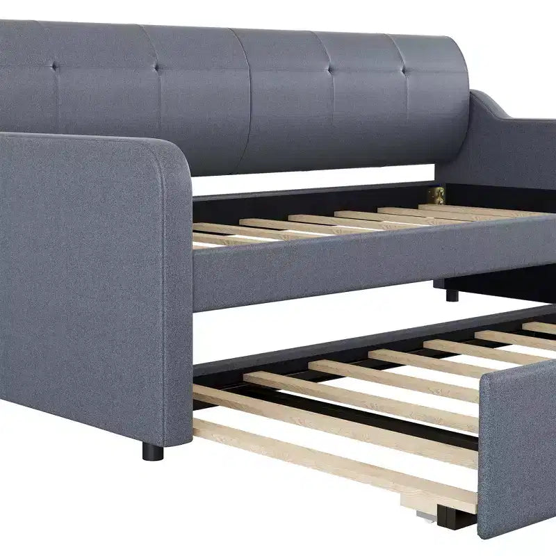 Lit de repos Whisen Upholstery avec lit gigogne relevable et port de charge USB