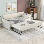 Lit de repos Whisen Upholstery avec lit gigogne relevable et port de charge USB