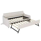 Lit de repos Whisen Upholstery avec lit gigogne relevable et port de charge USB