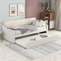 Lit de repos Whisen Upholstery avec lit gigogne relevable et port de charge USB