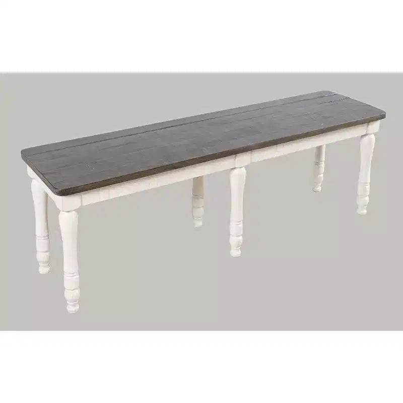 Banc de salle à manger rustique de ferme en pin recyclé Madison County 54