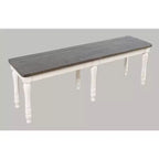 Banc de salle à manger rustique de ferme en pin recyclé Madison County 54