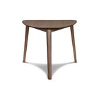 New Classic Furniture, Meuble Oscar 32 Table d'Angle Triangulaire en Bois Massif Noyer