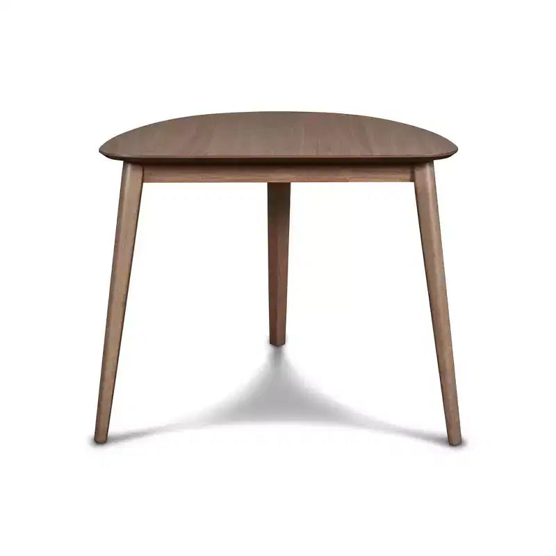 New Classic Furniture, Meuble Oscar 32 Table d'Angle Triangulaire en Bois Massif Noyer