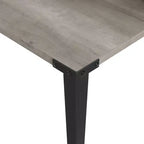 Bureau secrétaire industriel Walker Edison Furniture Company avec étagère, gris délavé, 107 cm