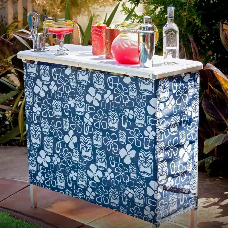 Table de bar portable GoBar pour événements - Station de bar mobile pop-up avec étui de transport