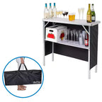 Table de bar portable GoBar pour événements - Station de bar mobile pop-up avec étui de transport