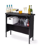 Table de bar portable GoBar pour événements - Station de bar mobile pop-up avec étui de transport
