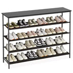 FDW 5 Tier Standing Shoes Rack with Solid Steel Frame for Entry Corridor