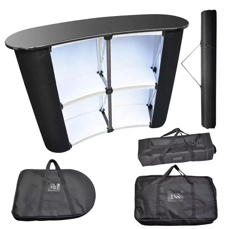 Comptoir pop-up Yescom, présentoir portable de salon professionnel, podium de promotion, support de vente au détail, pupitre de discours