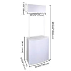 Comptoir de promotion portable Yescom, stand de salon professionnel pop-up, support de bannière d'affichage