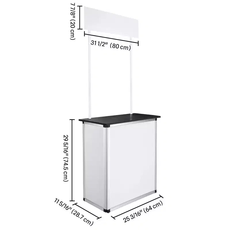 Comptoir de promotion portable Yescom, stand de salon professionnel pop-up, support de bannière d'affichage