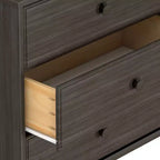 Plank+Beam Commode classique en bois massif 6 tiroirs, commode de rangement pour chambre, chiffonnier