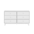 Plank+Beam Commode classique en bois massif 6 tiroirs, commode de rangement pour chambre, chiffonnier