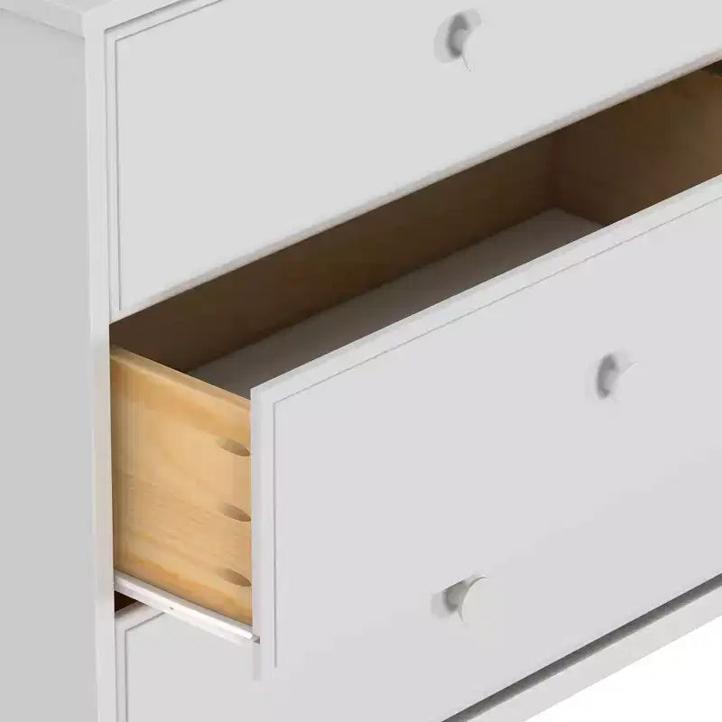Plank+Beam Commode classique en bois massif 6 tiroirs, commode de rangement pour chambre, chiffonnier