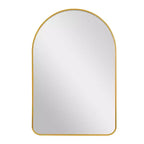 HomeRoots 39 Gold Arch Metal Framed Bathroom Vanity Mirror