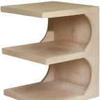 HomeRoots Table d'appoint carrée 22 po en bois massif noir et marron