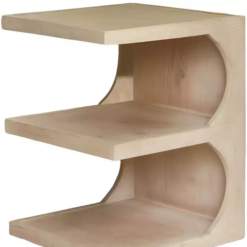 HomeRoots Table d'appoint carrée 22 po en bois massif noir et marron
