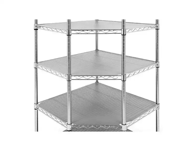 Étagère d'angle en acier Seville Classics UltraDurable à 6 niveaux certifiée NSF, 71,12 cm P x 71,12 cm L x 182,88 cm H
