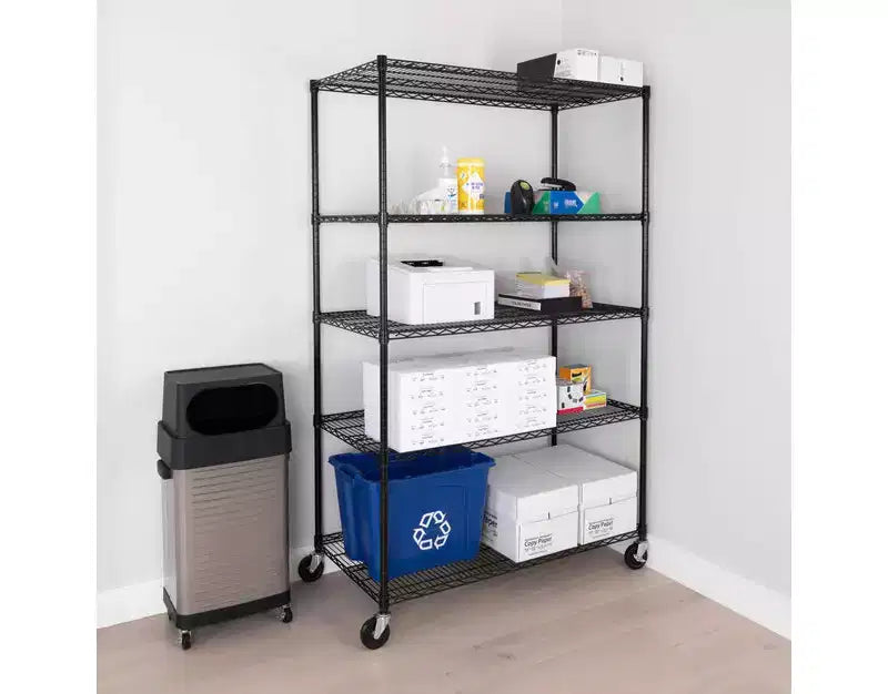 Étagère métallique en fil d'acier UltraDurable à 5 niveaux 48 x 24 de Seville Classics
