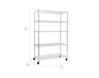 Étagère métallique en fil d'acier UltraDurable à 5 niveaux 48 x 24 de Seville Classics