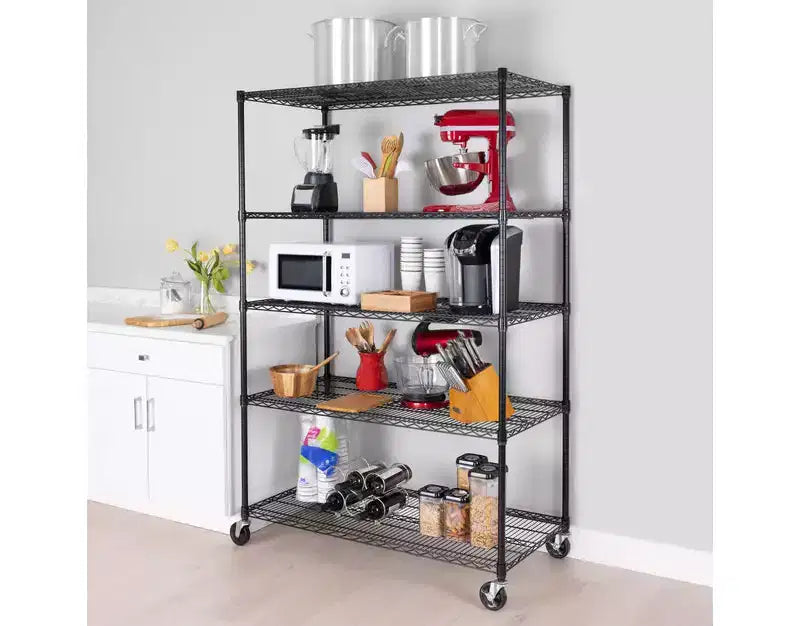 Étagère métallique en fil d'acier UltraDurable à 5 niveaux 48 x 24 de Seville Classics