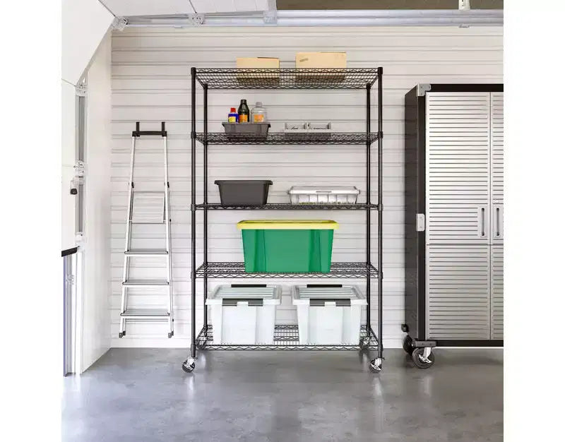 Étagère métallique en fil d'acier UltraDurable à 5 niveaux 48 x 24 de Seville Classics