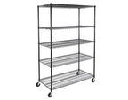 Seville Classics UltraDurable 5-Tier 48 x 24 Steel Wire Shelving