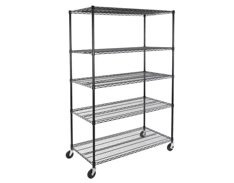 Seville Classics UltraDurable 5-Tier 48 x 24 Steel Wire Shelving