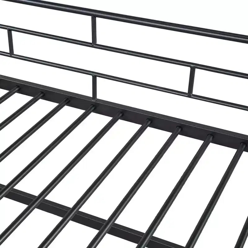 Lit mezzanine mi-hauteur Whisen 88,80''L 41,40''l 39,00''H avec escalier de rangement
