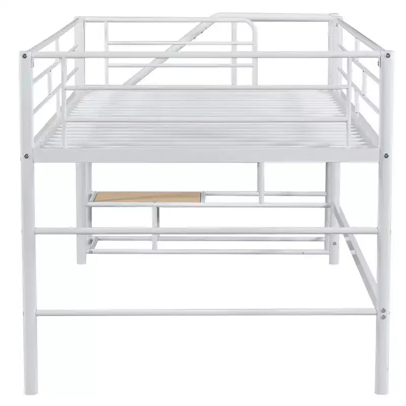 Lit mezzanine mi-hauteur Whisen 88,80''L 41,40''l 39,00''H avec escalier de rangement