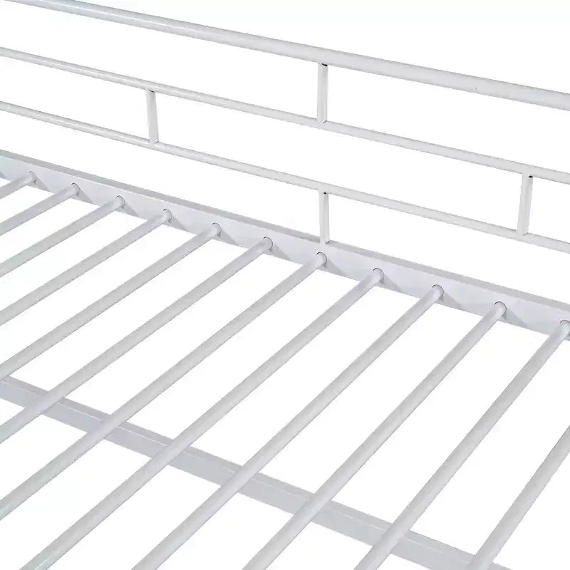 Lit mezzanine mi-hauteur Whisen 88,80''L 41,40''l 39,00''H avec escalier de rangement