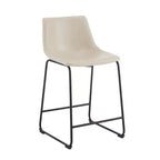Tabourets de comptoir Christopher Knight Home Juliana modernes en similicuir et cadre en acier de 24 pouces (lot de 2)