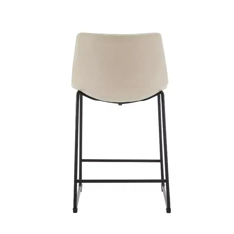 Tabourets de comptoir Christopher Knight Home Juliana modernes en similicuir et cadre en acier de 24 pouces (lot de 2)