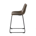 Tabourets de comptoir Christopher Knight Home Juliana modernes en similicuir et cadre en acier de 24 pouces (lot de 2)
