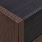 Meuble à chaussures extensible et rotatif de 82,5 cm à 149,3 cm avec tiroir, meuble de rangement d'angle à 90 degrés pour entrée et salon, noir + noyer - ModernLuxe
