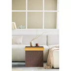 Pouffe Bouclé Polyvalent avec Rangement Caché Household Essentials